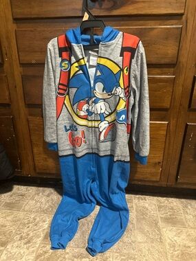 Sonic the Hedgehog kids one piece Pajamas